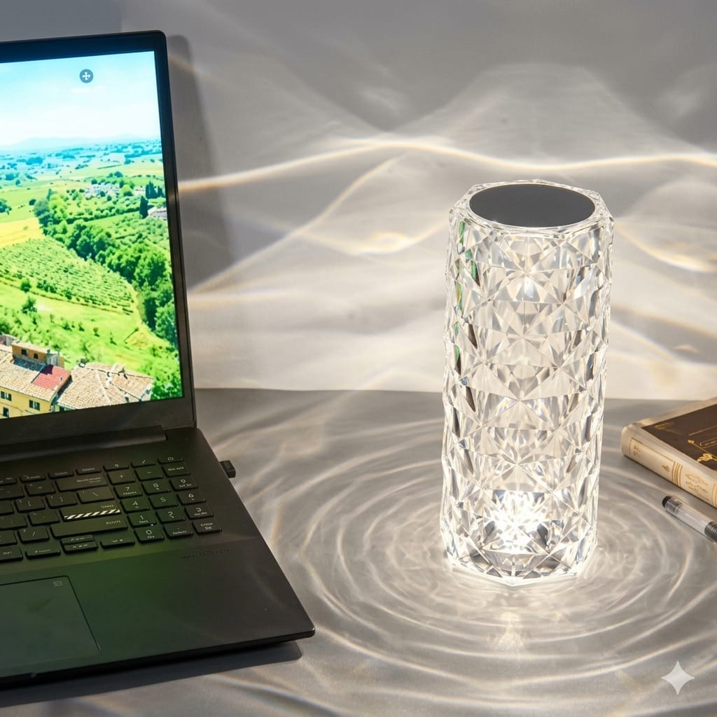 LED Crystal Table Lamp