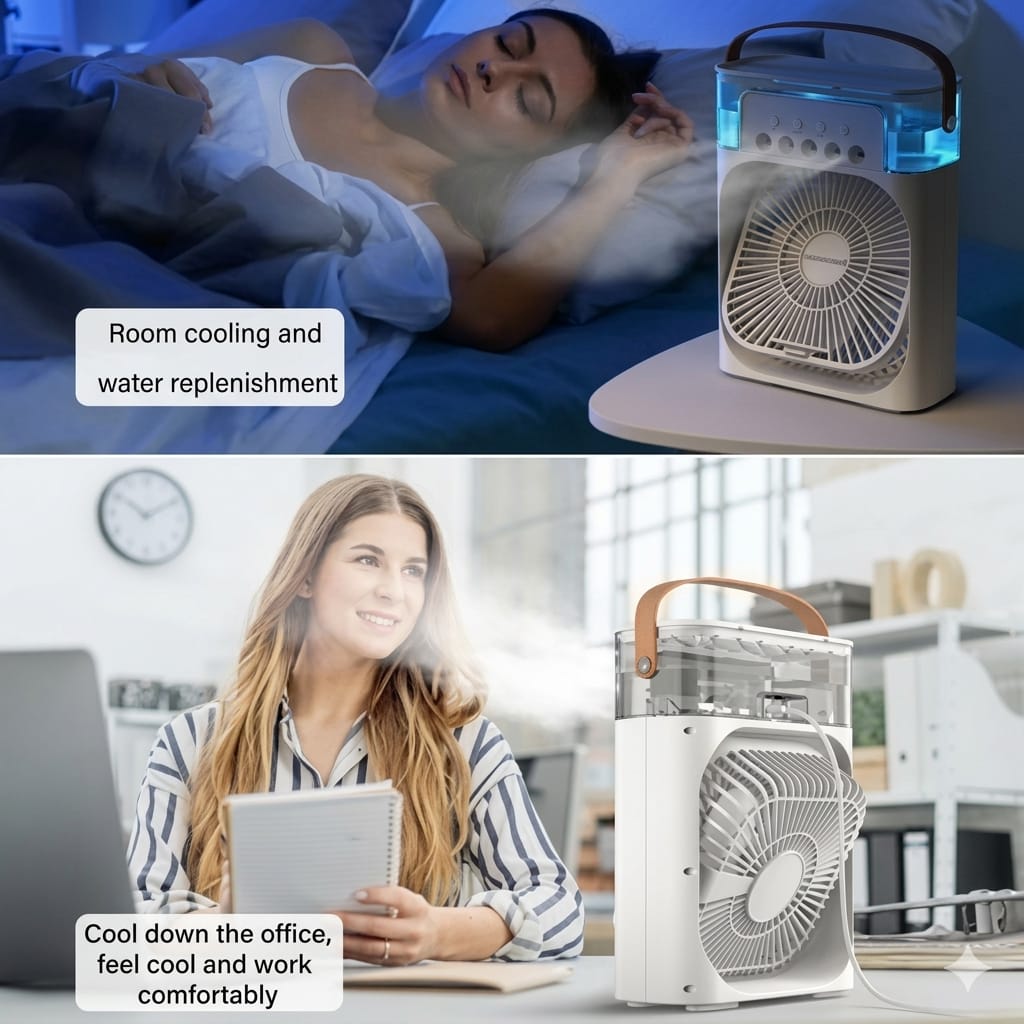 Cooling Fan With Ice