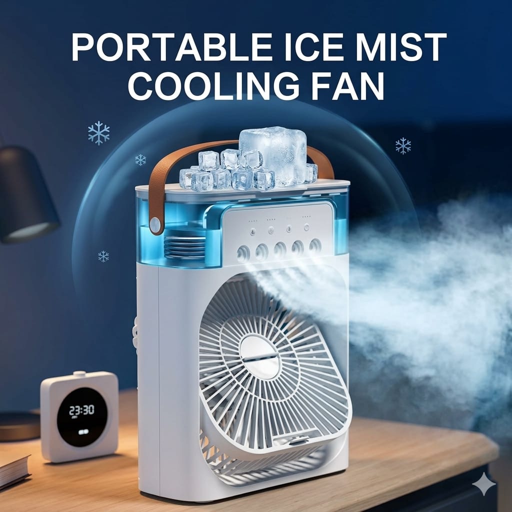Cooling Fan With Ice